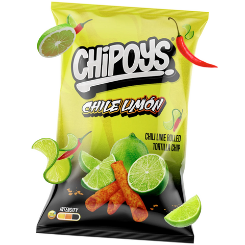Chipoys Chilli & Lime Rolled Tortilla Chips (113.4g) Mexican Import (BEST BEFORE 18/01/24)