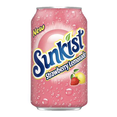 Sunkist Strawberry Lemonade USA Soft Drink Can (355ml)