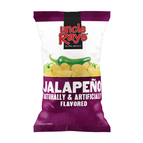 Uncle Ray's Potato Chips Jalapeno 4.25oz (120g) (BBD 31/05/24)