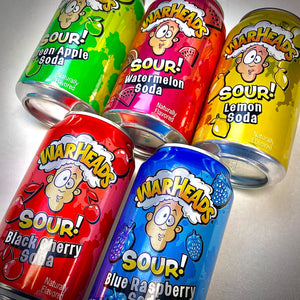 Warheads Sour Soda from the USA will Sour your tongue