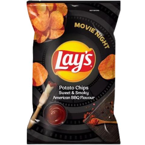 Lays Sweet & Smoky American BBQ (105g) South Africa Import