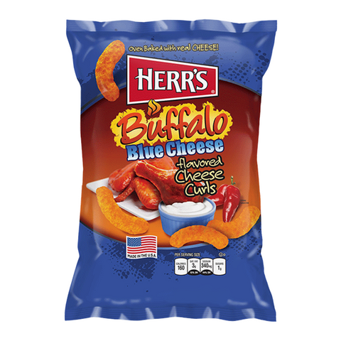 Herr's Buffalo Blue Cheese Flavour Puffs 6oz (170g) USA