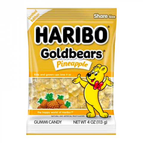 Haribo Gold Bears USA Pineapple 4oz (113g)