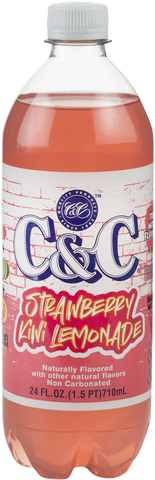 C&C Strawberry Kiwi Lemonade Bottle (710ml) Non-Carbonated (BBD 24/02/24)