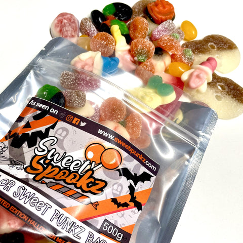 Trick or Sweet Halloween Punkz Bag (500g)