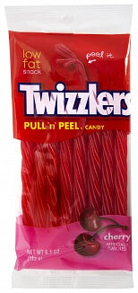 Twizzlers Cherry Pull 'N' Peel Peg Bag (172g) American Candy Twizzlers 