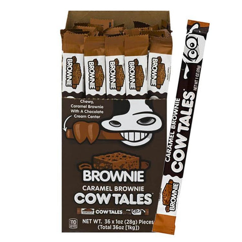 Cow Tales Caramel Brownie Chew with Choc Cream Centre (28g) - SweetPunkz