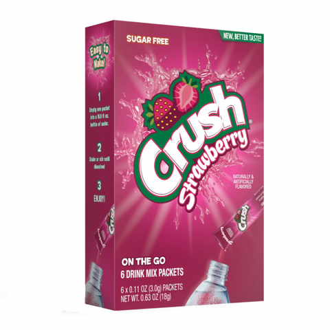 Crush Strawberry Singles to Go 6 Pack