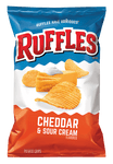 Ruffles Cheddar & Sour Cream USA Import (184g, Sharer Bag) - SweetPunkz