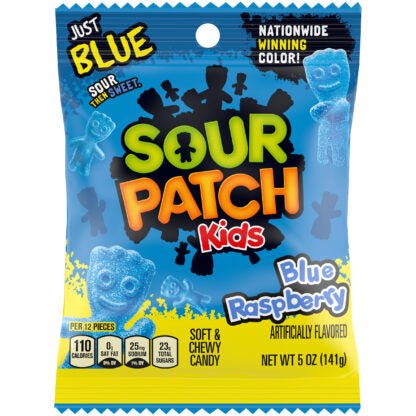 Sour Patch Kids Blue Raspberry Peg Bag (141g) - SweetPunkz