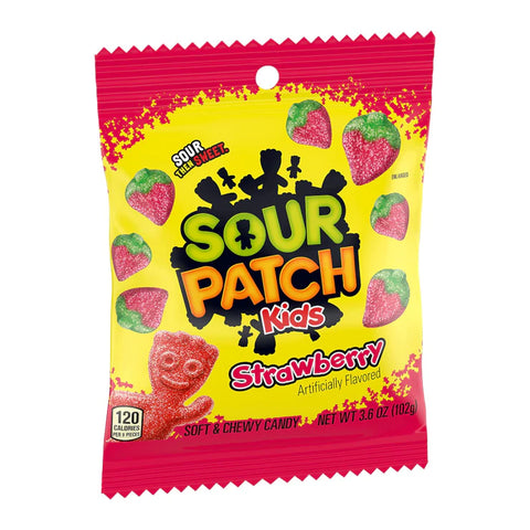 Sour Patch Kids Strawberry Peg Bag (102g)