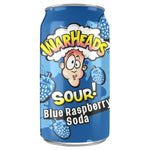 Warheads Sour Blue Raspberry USA Soft Drink Can (355ml) - SweetPunkz